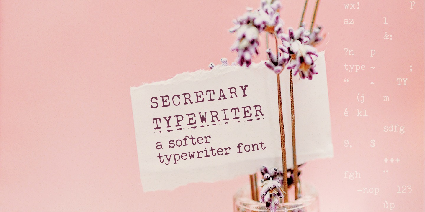 Schriftart Secretary Typewriter